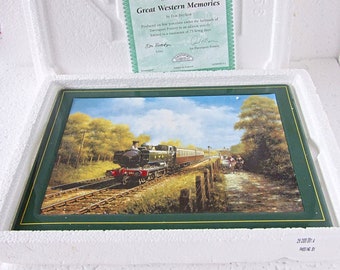 Davenport Railway Great Western Memories  Collector Plate  "The Furrowed Field " By Don Breckon   With Box ,COA & Leaflet