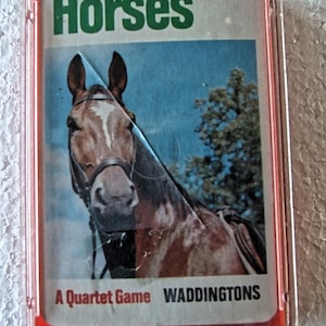 Vintage Waddingtons Quartet Game Horses