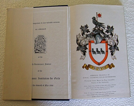 フリーメイソン過去マスター証明書 1966年 フリーメイソン過去マスター証明書 1966年
