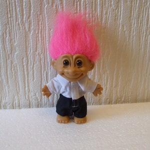 Russ Troll Puppe 12 cm In Shirt und Krawatte