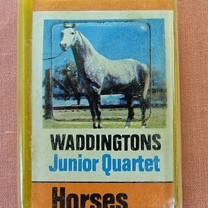 Vintage Waddingtons Junior Quartet Game Horses