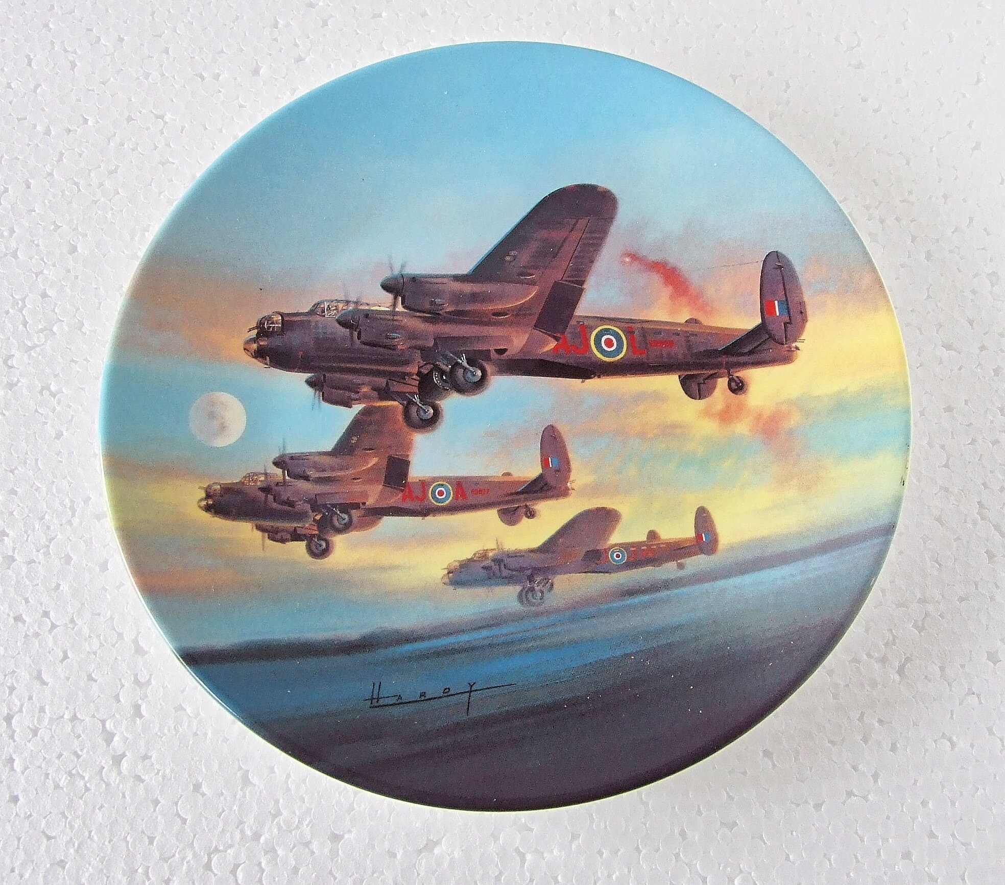 Royal Worcester Aviation Commemorative Plate 'the Take Off' the