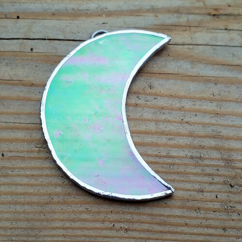 Stained Glass Big Moon | Etsy