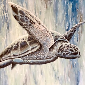 Abstract Sea Turtle, Sea Turtle, Sea Turtle Painting, Sea Turtle Art, Abstract, Abstract Art, Wall Decor, Art Decor, Digital Download