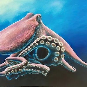 Octopus, Octopus Painting, Octopus Art, Octopus Print, Octopus Picture, Octopus Download, Deep Sea, Wildlife, Nature, Ocean