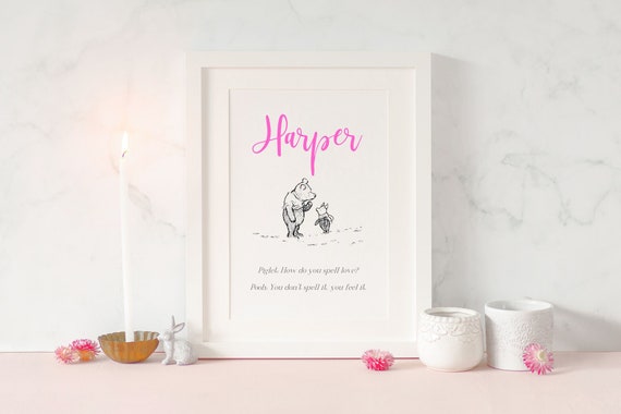 winnie the pooh personalised baby gifts