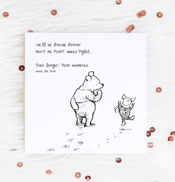 Winnie Lourson Carte Anniversaire Carte Ami Carte Carte Carte Etsy