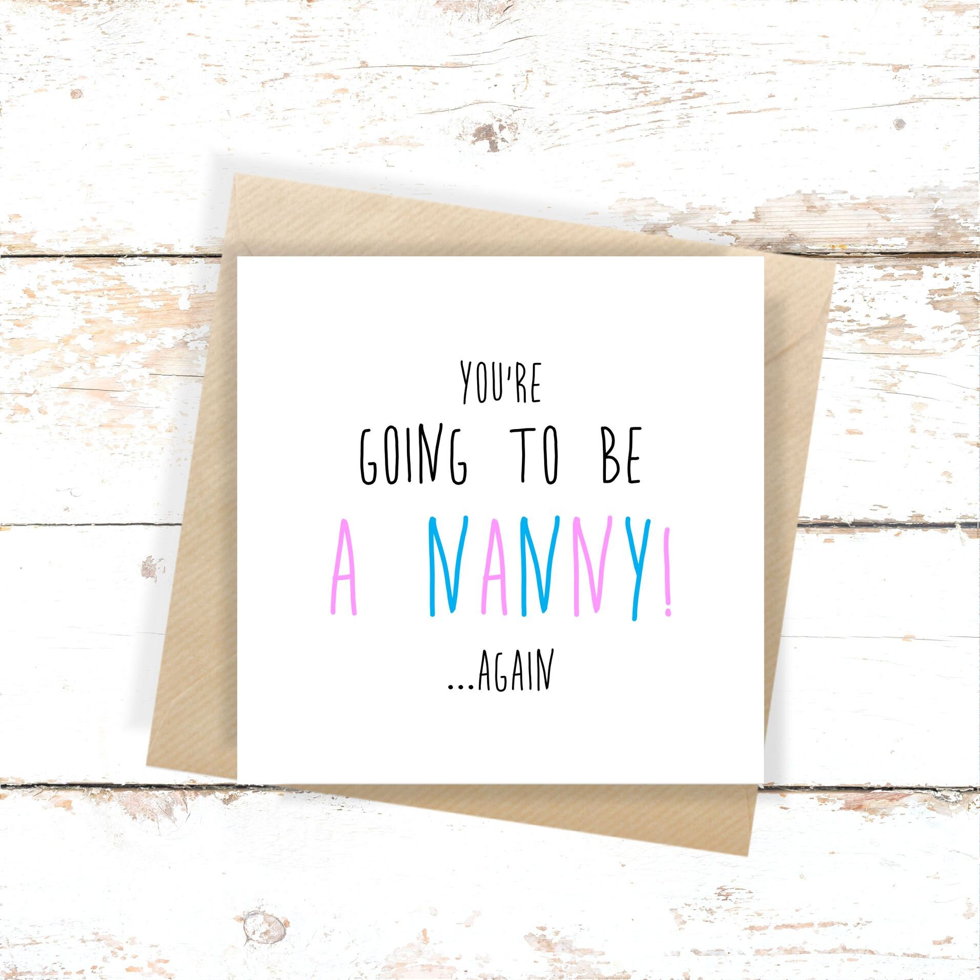 Pregnancy announcement card personalised announcement Etsy