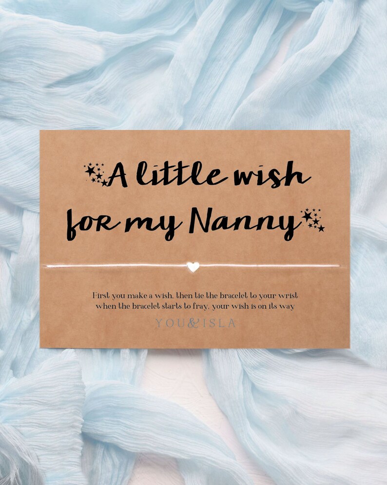 personalised nanny bracelet