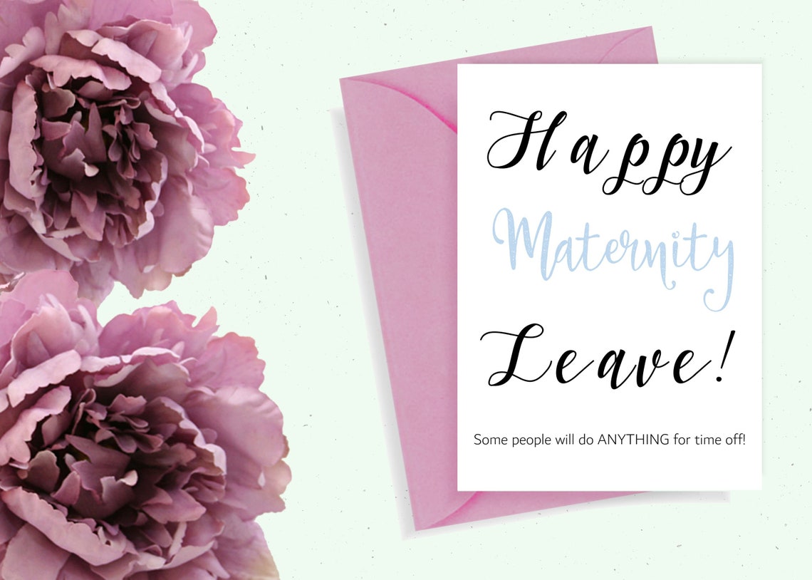 Maternity Leave Card Congratulations Baby Card Mum to Be Card Etsy Israel