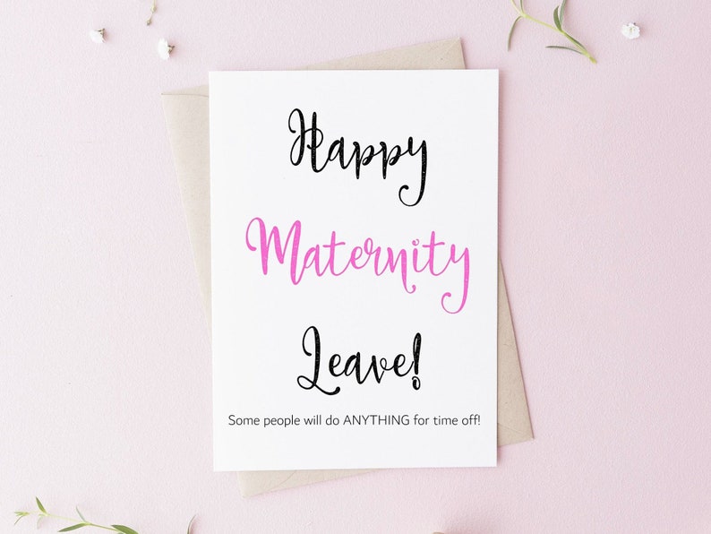 Maternity Leave Card Congratulations Pregnancy Card Mum to Be Etsy UK