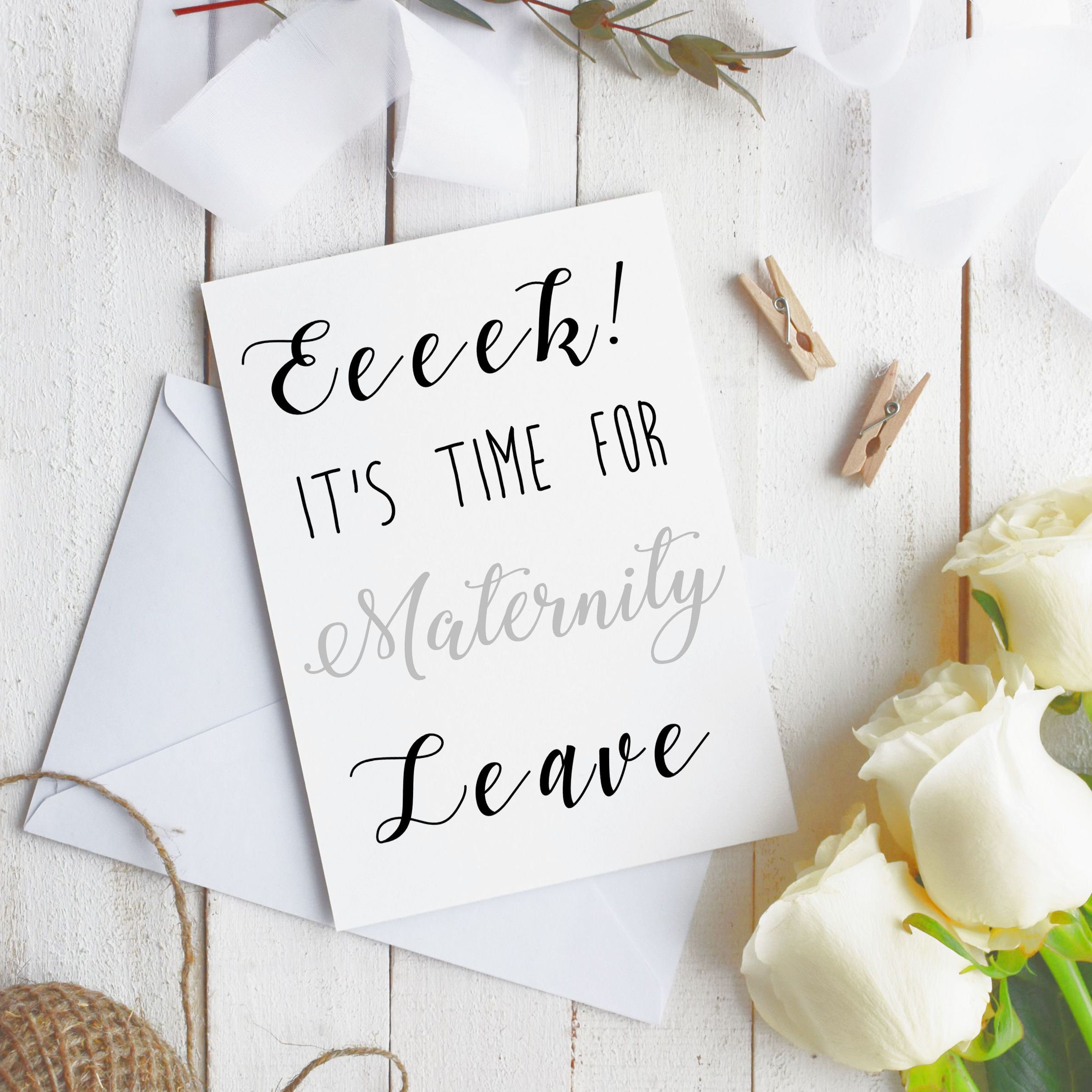 Baby Shower Card Mum To Be Card Maternity Leave Card For Baby Etsy
