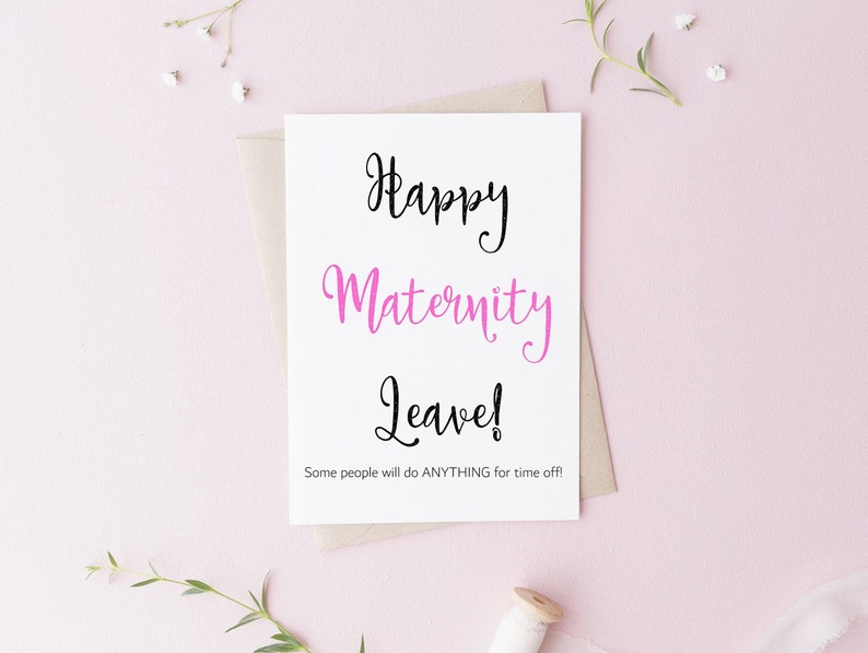 Maternity Leave Card Congratulations Pregnancy Card Mum to Be Etsy UK