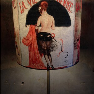 Vintage Parisian Style Boudoir inspired Lampshade 'PARISIENNE PROVOCATEUR' imagem 1