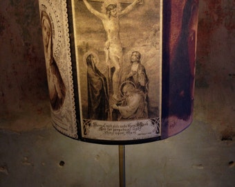 Religious Holy Celestial Art Inspired Lamp shade 'WORSHIP''