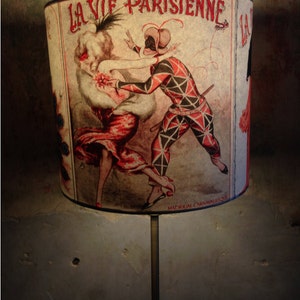 Vintage Parisian Style Boudoir inspired Lampshade 'PARISIENNE PROVOCATEUR' imagem 3