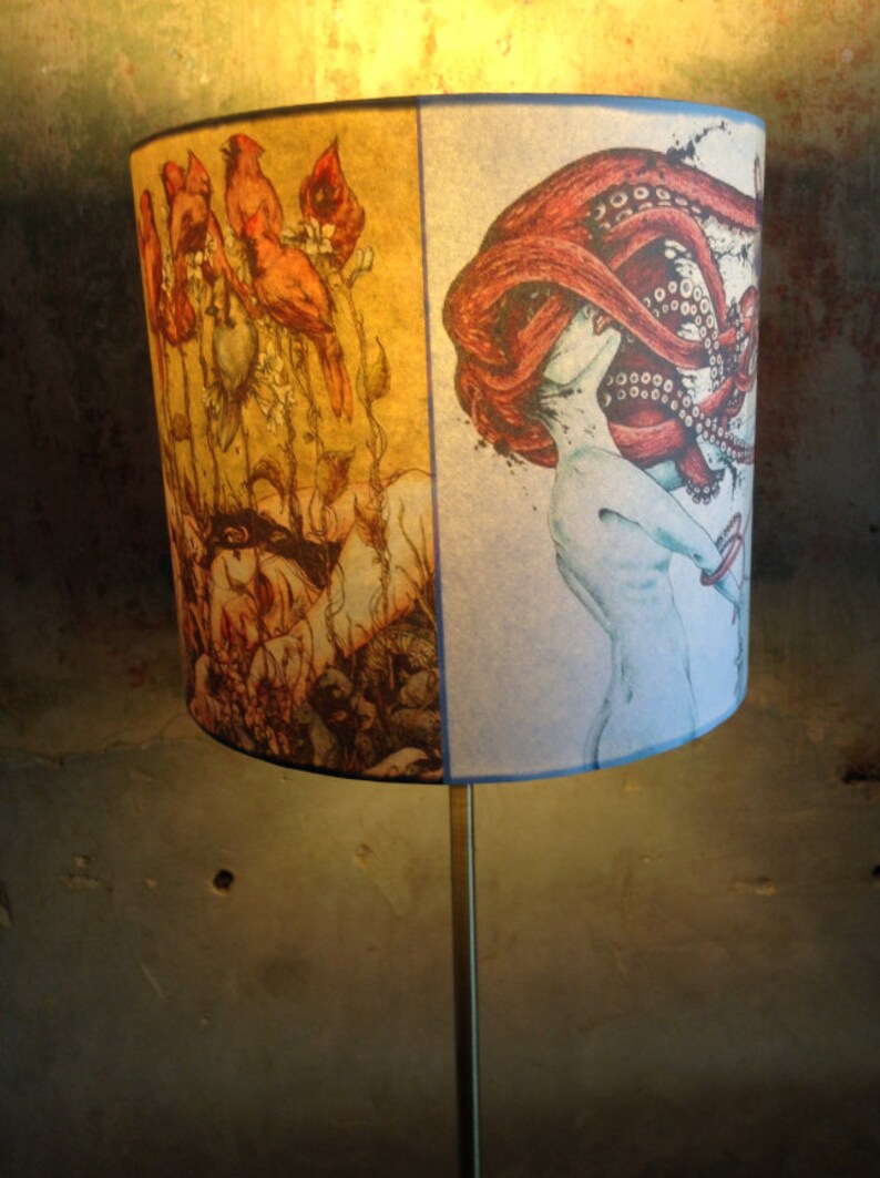 Oddity Baroque Freak Dark Decor Inspired Lampshade 'SHESSTRANGE' image 2