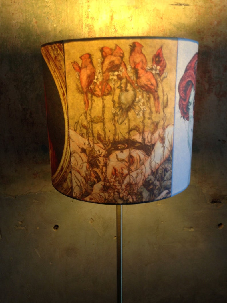 Oddity Baroque Freak Dark Decor Inspired Lampshade 'SHESSTRANGE' image 3