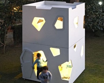 Kyoto Maxi kids playhouse. Modern design, easy to assembly, painted both sides.