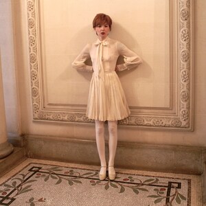 White muslin dress