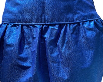 Jupe boule bleue en soie Giorgio Armani