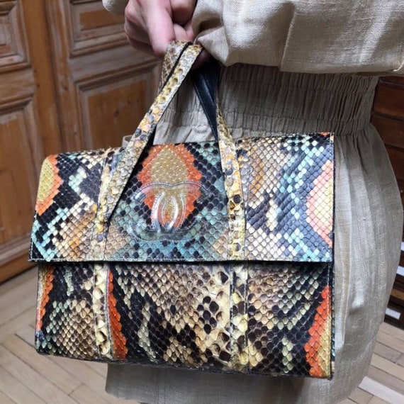 chanel snakeskin bag