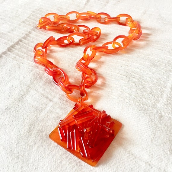 Lucite necklace