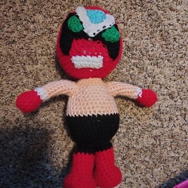 Crocheted Strong Bad