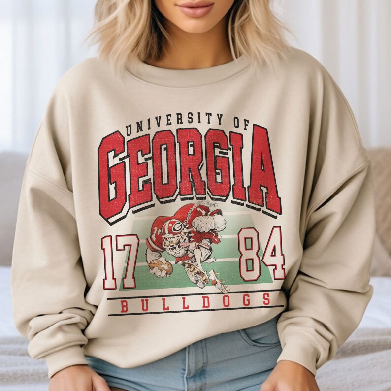 Georgia Bulldogs Sweatshirt - Etsy Canada