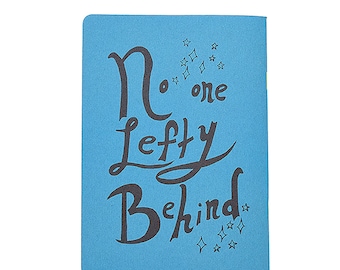 Left Handed Journal, Left handed notebook, funny notebook, funny pocket notebook, funny pocket journal, screen printed notebooks, lefty