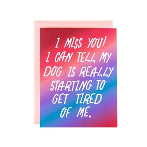 Funny Miss You Cards, miss you card, funny miss you card para el mejor amigo, funny thinking of you card, funny long distance relationship cards