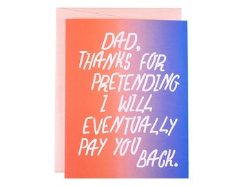 Funny Father's Day Card, card for dad, dad birthday card, father's day card, cards for dad, dad birthday, funny cards for dad