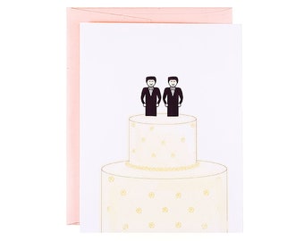 Gay couple, lgbtq wedding card, gay wedding card, gay wedding gift, same sex wedding card, gay engagement card, same sex engagement card