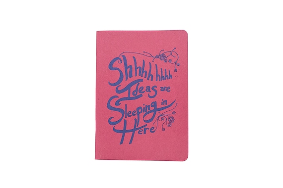 Funny Notebook, funny journal, funny pocket notebook, funny pocket journal, screen printed notebook, planner accessories, desk accessories