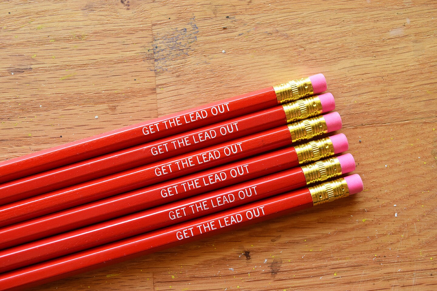 Funny pencils Set of 6 pencils Imprinted Pencils Pencils Etsy