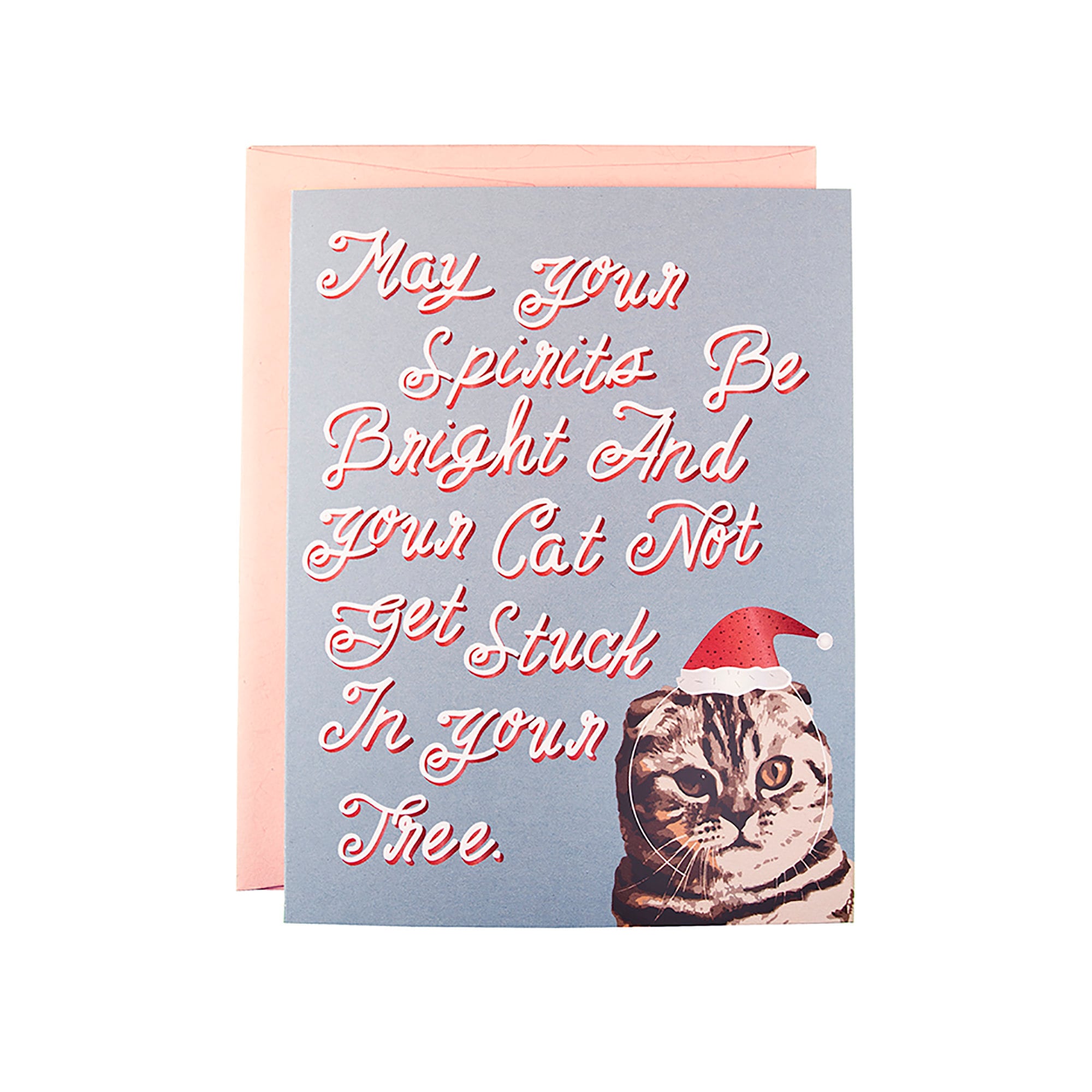 Funny Cat Christmas Card, Funny Holiday Card, Clever Christmas Card ...