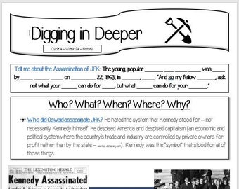 Claritas Homeschool Memory Work History Hojas de información Ciclo 4