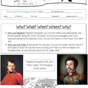 Classical Conversations 5th Edition History Information Sheets Cycle 1