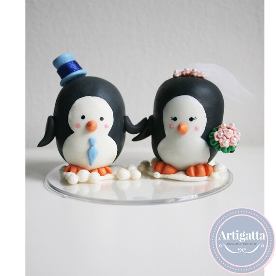 Pinguini / Topper Cake / Torta Nuziale / Top Cake / Cake | Etsy