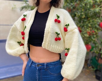 カーディガン HUECLOSET Cropped Balloon Cardigan (2colors) BNE62 il_340x270.4243048572_21n6.jpg