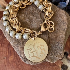 Etsy monogram bracelet best sale