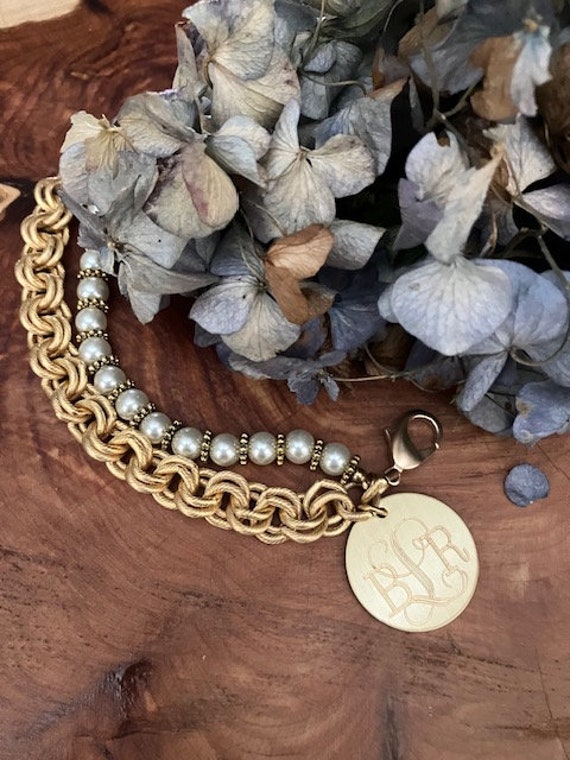 Bracelet, 12K Gold, Pearl, Engraved, Wedding, Mother, Monogrammed, kathy's Pearl Bracelet, Gold - Etsy Bracelet, 12K Gold, Pearl, Engraved, Wedding, Mother, Monogrammed, kathy's Pearl Bracelet, Gold - Etsy