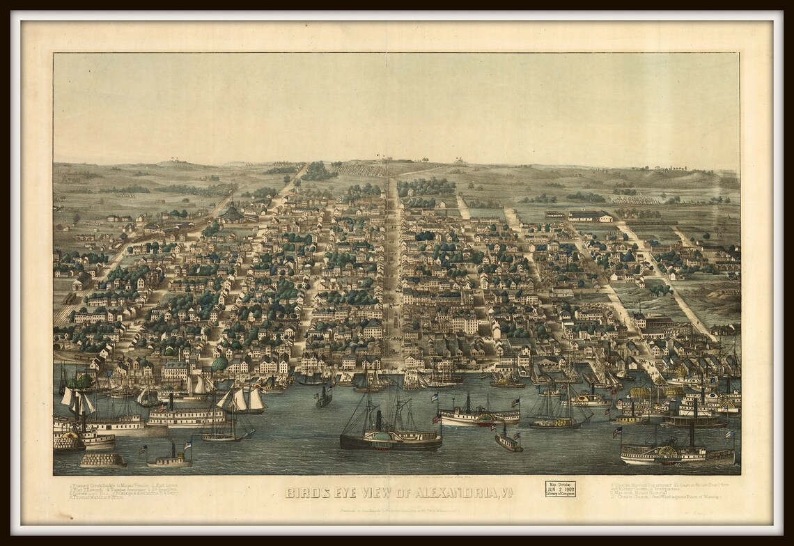 Buena Vista VA Panoramic Map Vintage Map Vintage Map Art Etsy