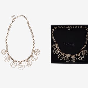Chanel Lettering Chain Necklace