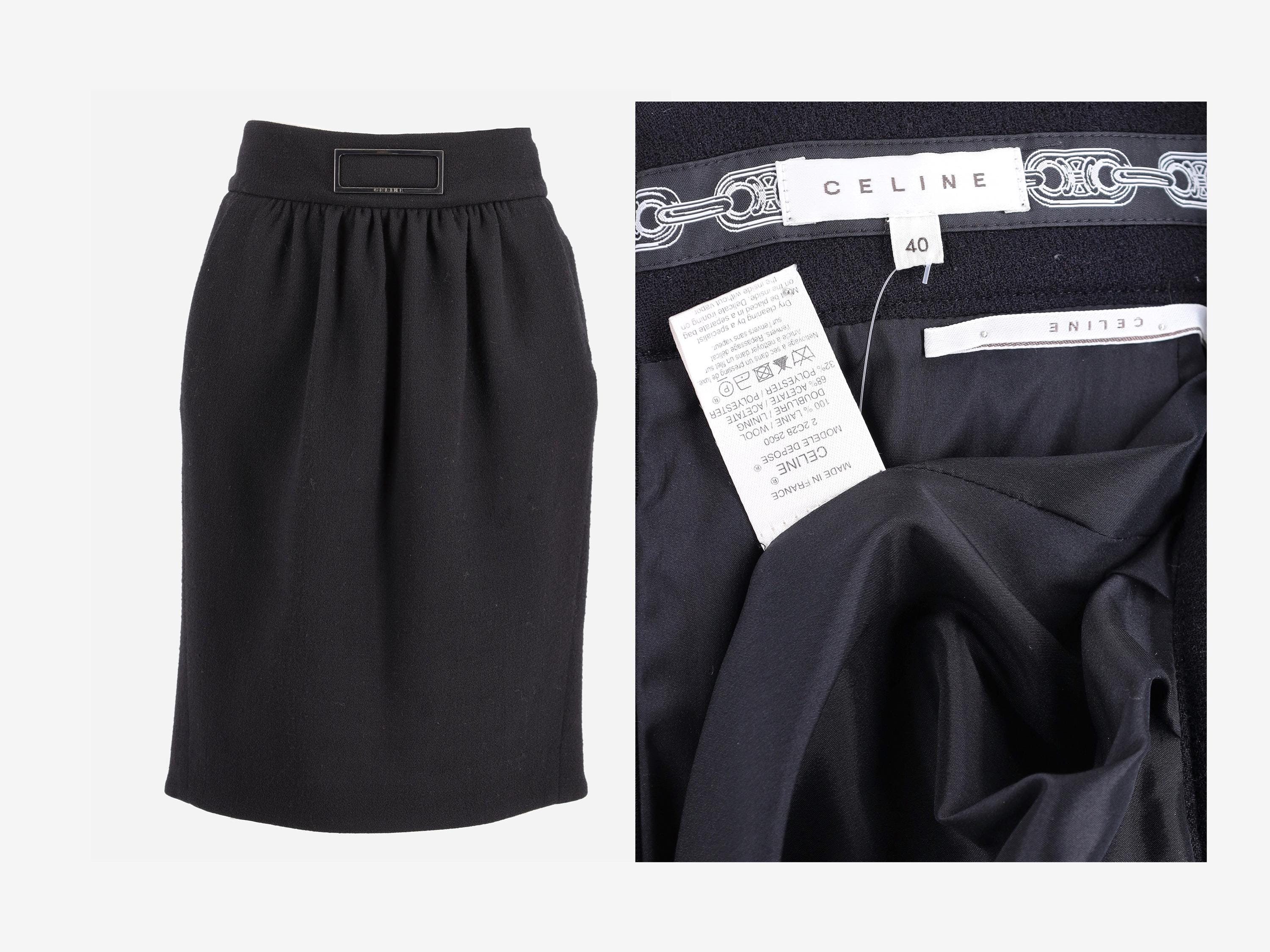 セリーヌ CELINE スカート　ベルト付き セリーヌ ベルト付きスカート - Etsy 日本