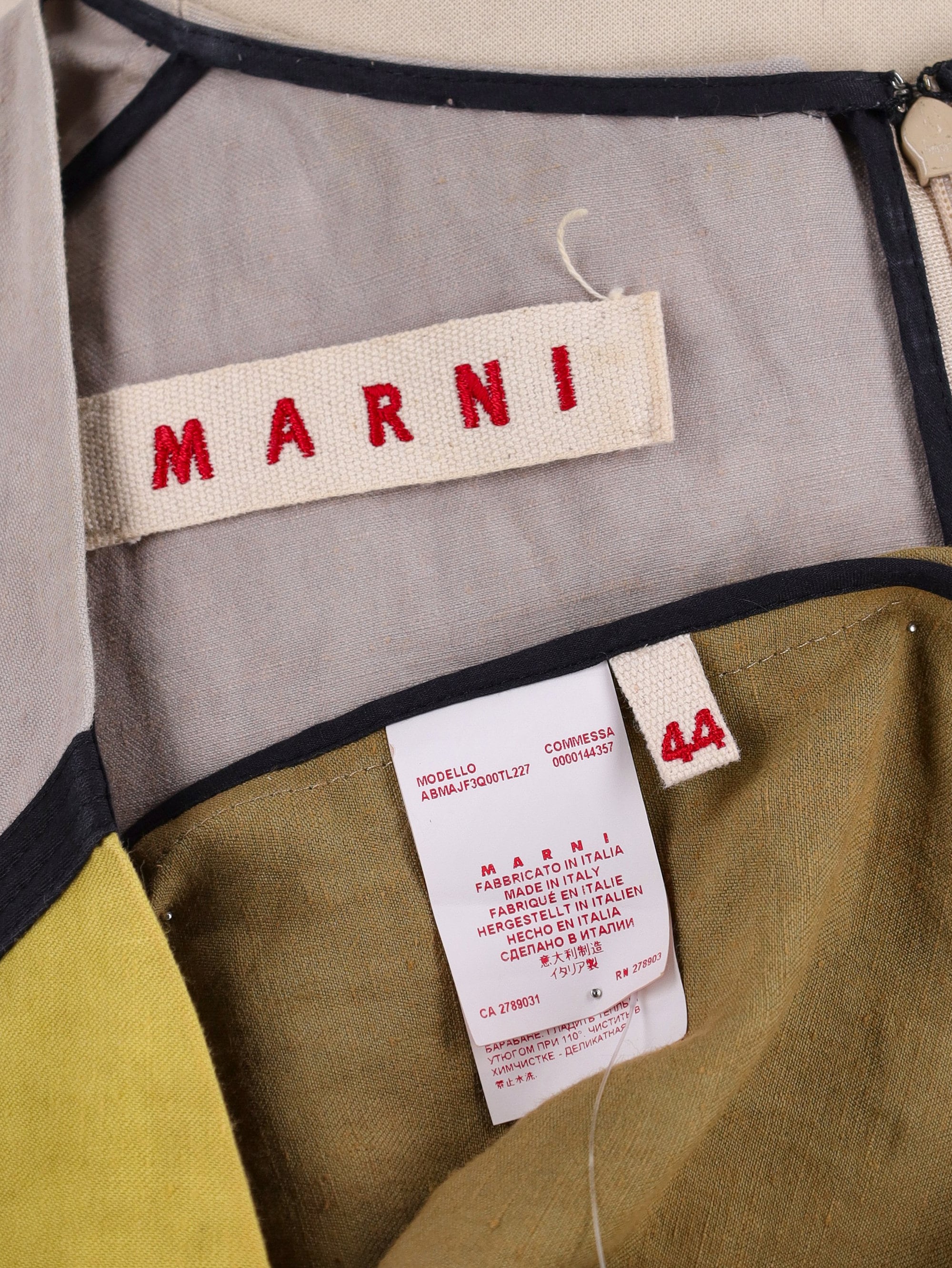 Marni Linen Midi Dress - Etsy
