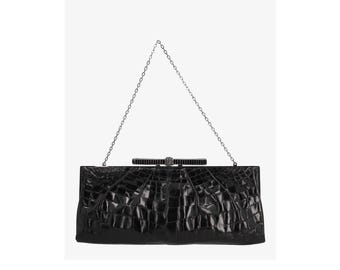Valentino Pochette En Cocco Noir