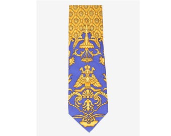 Versace Medusa & Baroque Silk Tie