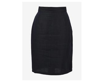 Jupe crayon en lin Gianni Versace