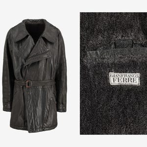 Gianfranco Ferre Leather Jacket - Etsy
